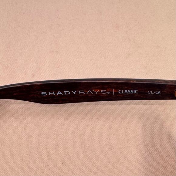 SHADY RAYS Classic Timber Amber Wood Polarized Sunglasses - Picture 7 of 11